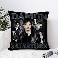 D-Damon Salvatore Pillow Case Sofa Decorative Home Double-sided Print Plush Square Throw Pillow Covers Cushion Decor Cover 16x16Inch