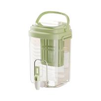 2L gėrimų dozatorius, didelės talpos šalto vandens ąsotis su įmontuotu filtru, arbatai, sultims, nepralaidus čiaupas, gėrimų indas A žalia