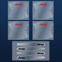 Jeep skaidrūs automobilio stiliaus durų dubenėlių rankenėlių apsauginiai nuo įbrėžimų lipdukai Jeep Renegade Wrangler jk Compass Cherokee