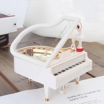 European-style Piano Model Music Box Hand Crank Ballerina Girls Ballet Dance Girls Music Box Home Decorations Office Decoration balta