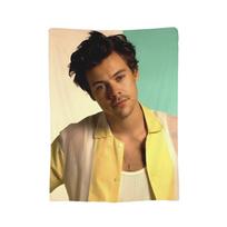 Harrys Styles Singer Blankets Coral Fleece Plush Textile Decor  Portable Super Soft Throw Blanket for Sofa Office Bedding Throws 130x150cm