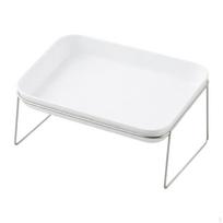 Bowl Easy to Clean Elevated Pet Feeder Raised Cat Food for Small Pets Little Dogs balta