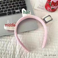 Creative Mahjong Headband: Girly Face Wash, Makeup, and Hair Accessories - Japanese & Korean Style gray