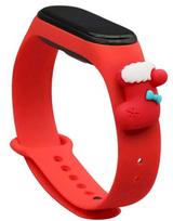 Fusion Accessories Xiaomi Mi Band 5/6 Red Christmas Sock
