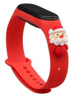 Fusion Accessories Xiaomi Mi Band 3/4 Red Xmas Santa 2