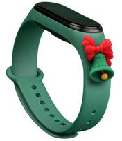 Fusion Accessories Xiaomi Mi Band 5/6 Green Xmas Bell