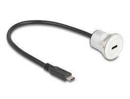 Delock 88183 USB-C to USB-C 0.3m Black
