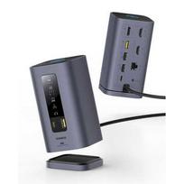 Baseus Spacemate USB-C Docking Station 11-in-1 | 3x HDMI@60Hz | 2x USB-A 10Gb/s | 1x USB-C 10Gb/s | RJ45 | 2x USB-A | 1x USB-C (PD) | 1x 3.5mm Mini Jack / grey