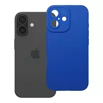 OEM Matt 2.0 blue case for iPhone 16
