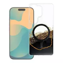 OEM Golden phone case with MagSafe support for Samsung Galaxy S24 (S921) | S25 (S931) black