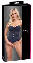 Cottelli Cottelli PARTY Strapless Full Cup Corsage S Black Matte Finish