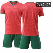 Teens Kids Adults Football Kits Sport Training Jersey Set with Socks 2026 FIFA World Cup Portugal Home 16