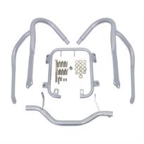 For BMW R1200RT R 1200 RT 2004-2013 Motorcycle Front&Rear Engine Guard Highway Crash Bar Stunt Cage Bumper Fuel Tank Protector front silver
