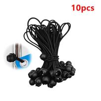 10Pcs Bungee Ball Tarps Canvas Tarpaulin Flagpole Ties Cord Ends Elastic Rope Lace Fixed Boat Pole Camping Tent Accessories A