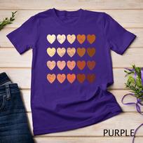 melanin hearts vintage valentines day gift distressed BLM Unisex T-shirt 6 4XL