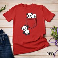 For Panda Lovers Cute Kawaii Baby Pandas In Pocket Unisex T-shirt 8 S