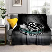 Swansea City Afc Crest Blanket Outdoor Flannel Blanket for Camping, Hiking, Garden Parties, Picnic Essentials,gift for family and friends 75x90cm
