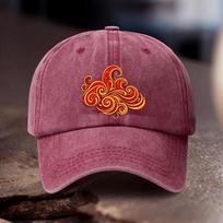 Adjustable Cowboy Hat with Auspicious Cloud Print Pattern Unisex Outdoor Sports Style an Ideal Gift for Weddings Parties a 1pc