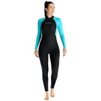 Womens 3mm Full Wetsuit Scuba Diving Snorkeling Surfing Winter Swimming Thermal Insulated Neoprene Dive Suit XS mėlyna