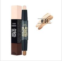 Makeup Iluminador Highlighter veido maskavimo priemonė kontūravimo bronzantai Highlighters rašiklis kosmetinis 3D makiažo korektorius kontūras 01#
