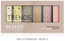 Revers city trends paleta cieni do powiek 13 6 kolorów mat i perła