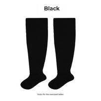 Women'S Colored Plus Size Thick Thigh-High Socks Collection Big Girls Acrylic Yarn Stretch Solid Color Leg Warmer Long Stockings No THIGH BELT