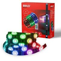 Taśma led 2m rgb usb do tv ściemniana z pilotem salon sypialnia telewizor