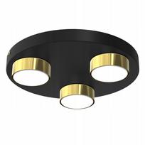 Lampa sufitowa plafon led polska lampa nowoczesna czarna gold