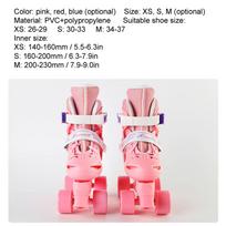 Breathable Skating Shoes Kids Beginner Roller Skating Shoes Stable Children Skates Adjustable Szie Roller Skates mėlyna