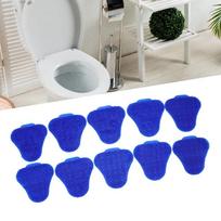 10 PCS Silicone Scented Urinal Mat Triangle Shape Anti Splash Urinal Screens  Home Office School mėlyna