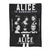 Alice In Borderland - Chishiya Blankets Soft Warm Flannel Throw Blanket Plush for Bed Living room Picnic Travel Home Couch Size: 75*100cm, Weight: 230 GSM