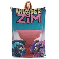 Invader Zim Gir Blanket Super Soft Fleece Sofa Throw Blanket for Home Bedroom Outdoor Throws Bedspread Quilt Size: 75*100cm, Weight: 230 GSM
