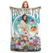 Lana Del Rey God Jesus Blankets Multi-function Flannel Sofa Throw Blanket for Home Bedroom Office Throws Bedspread Quilt Size: 75*100cm, Weight: 230 GSM