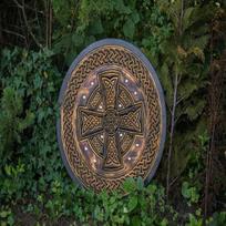 Viking Shield,Celtic Cross,Viking Wall Decor,Wood Wall Art,Handmade Home Decor,Fathers Day Gift For Him,Handmade for gift Him,Wall Hangings