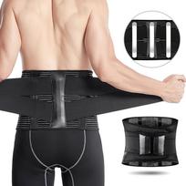 Gym Lumbar Back Belt Workout Waist Trainer Support Bodybuilding Slimming Belt Men Women WeightLifting Powerlifting Belt S