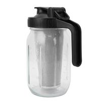 Cold Brew Coffee Maker Pitcher with Stainless Steel Filter Thick Glass Iced Coffee Maker Pitcher Jar with Spout Lid and L