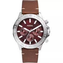 Men's Quartz Leather Three-Hand Watch Stainless Steel Case/Glass Mirror BQ2806