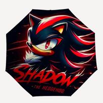 1pc Shadow Hedgehog Sonic Automatic Umbrella   8 Rib Portable Folding Black Iron Frame for Outdoor, Beach, Travel, Beach Umbrella 170