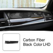 Car For BMW X5 X6 E70 E71 2008-14 Center Console Co-pilot Panel Trim Strips Carbon Fiber Decoration Sticker Interior Accessories LHD