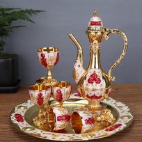 Elegant Wooden Wine Decanter Set