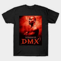 Men Black Print T-shirt Dmx Red 90S  - It'S Dark And Hell Is Hot Dmx No-Cut Transfer Paper Print Cotton Tshirt S juoda