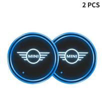 New 7 Color LED Car Cup Holder Light Luminous Coaster Water Cup Pad For BMW Mini Cooper Countryman Clubman R55 R56 R60 F54