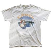 Camel Smoking Joe Fly Fishing White Tee, Vintage Promo Tee From The 90s Unisex T-Shirt S