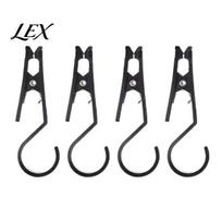 Tent Clip Hook 4Pcs Outdoor Camping Hook, Heavy Duty S-shape Strong Spring Clamp with Clip, Portable Lightweight Multi-function Rust-proof Hooks juoda