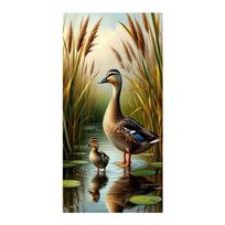 Reed Duck Scenery Large Size Diamond Painting New Collection Landscape Diy Full Drill Rhinestone Embroidery Mosaic Cross Stitch Kits Square drill 30x60cm
