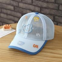 Cartoon Bear Kid Sun Hat Adjustable Velcro Summer Hat Fashion Sunshade Cap  Boys Girls
