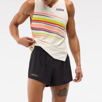 [hoka] Hoka Men's Race Day Split Shorts 1180455-BLK S