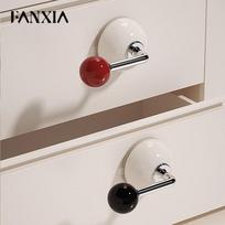 2 Suction Cup Hooks, Sliding Door Pull Handles, No Drilling Required, Hair Tie Adhesive Hooks, Bathroom Drawer Cabinet Door Self-Adhesive Handles