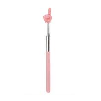 Finger Design Teaching Pointer Stainless Steel Whiteboard Hand Pointer  Students Macaroon-Pink