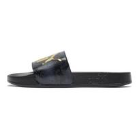 Puma Leadcat Snake Lux Unisex Slide Sandals Gold Logo Black 370693-01 35.5